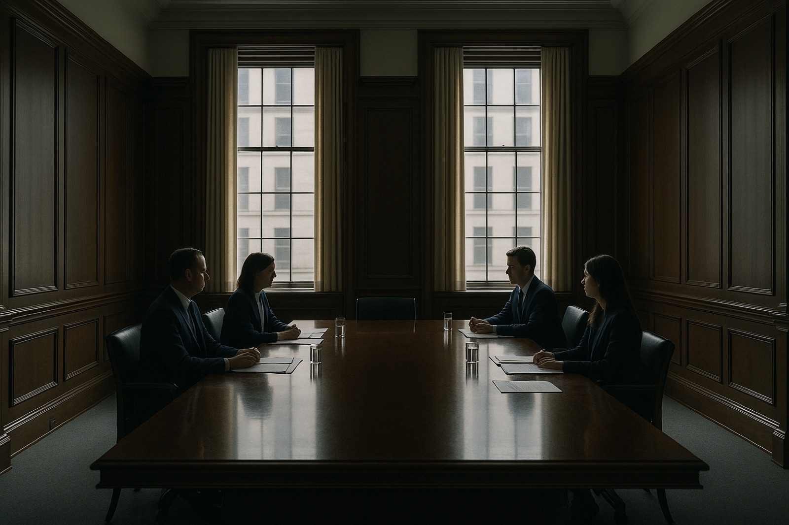 A coalition meeting